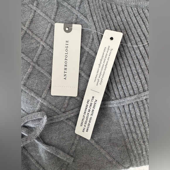 Anthropologie Charcoal Quilted Midi Dress - Picture 14 of 16